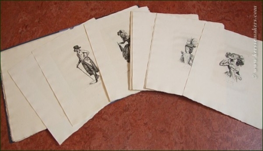 Soixante planches gravées par A. Guillaumot Fils. Costumes & Coiffures du XVIIIe siècle d'après Desrais, Cochin, Watteau Fils, etc. — GUILLAUMOT FILS, A.