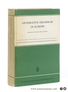 Generative Grammar in Europe. — Kiefer, F / Ruwet, N. (eds.)