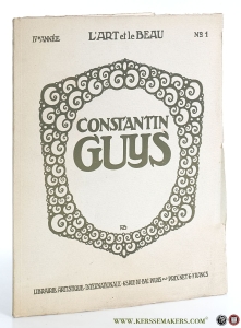 Constantin Guys. L'arte et le beau quatrième année Volume I. Vingt-quatre dessins sur papier mat de grand luxe, trente-neuf illustrations teintées. — Grappe, Georges.