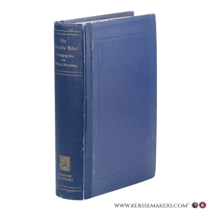 Die Gotische Bibel. Erster Teil: Der Gotische Text und seine griechische Vorlage mit Einleitung, Lesarten und Quellennachweisen sowie den kleineren Denkmälern als Anhang. Zweiter Teil: Gotisch-griechisch-deutsches Wörterbuch. [2 volumes in 1 binding]. — Streitberg, Wilhelm.