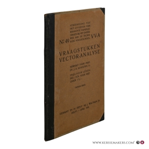 Vraagstukken vector-analyse. Tweede druk. — Schouten, J. A.