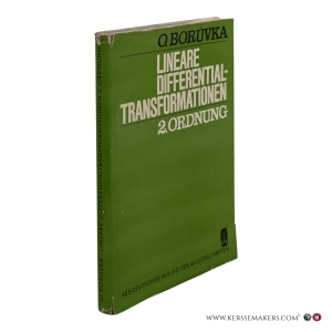 Lineare Differentialtransformationen 2. Ordnung. — Borůvka, Otakar.