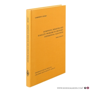 Asymptotic Behavior and Stability Problems in Ordinary Differential Equations. Third Edition. With 37 Figures. — Cesari, Lamberto.