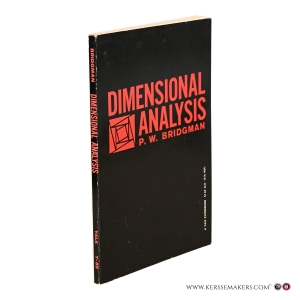 Dimensional Analysis. — Bridgman, P. W.