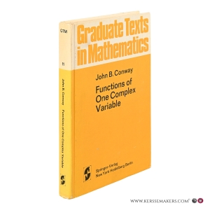 Functions of One Complex Variable. — Conway, John B.