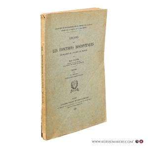 Leçons sur les fonctions discontinues. — Baire, René / Denjoy, A.