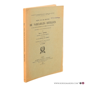Leçons sur les fonctions de variables réelles et les développements en séries de polynômes. Deuxieme edition. — Borel, Émile / Fréchet, Maurice / Painlevé, Paul / Lebesgue, Henri / Roussel, A.